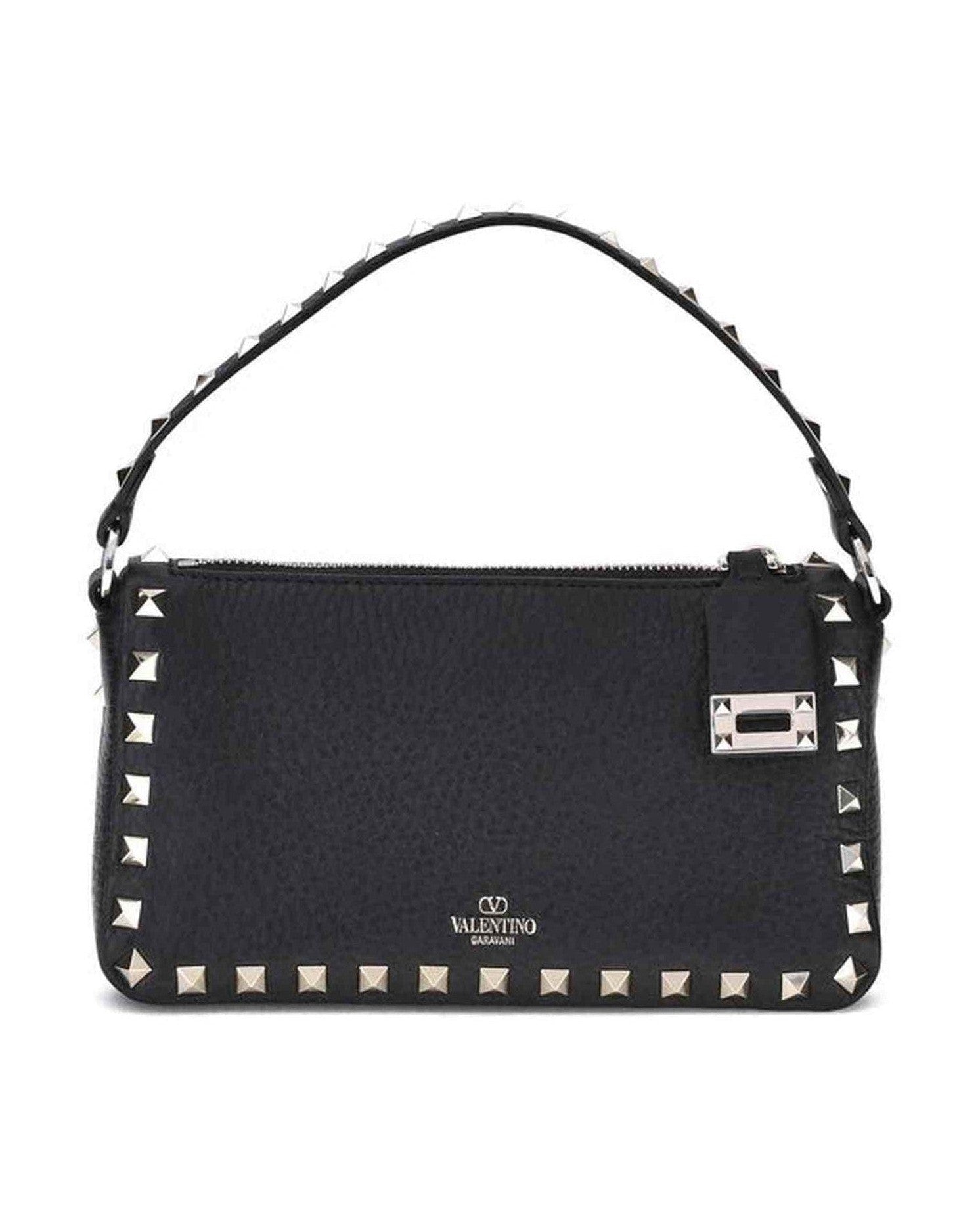 Valentino Garavani Rockstud Zip Up Shoulder Bag Glam Steals