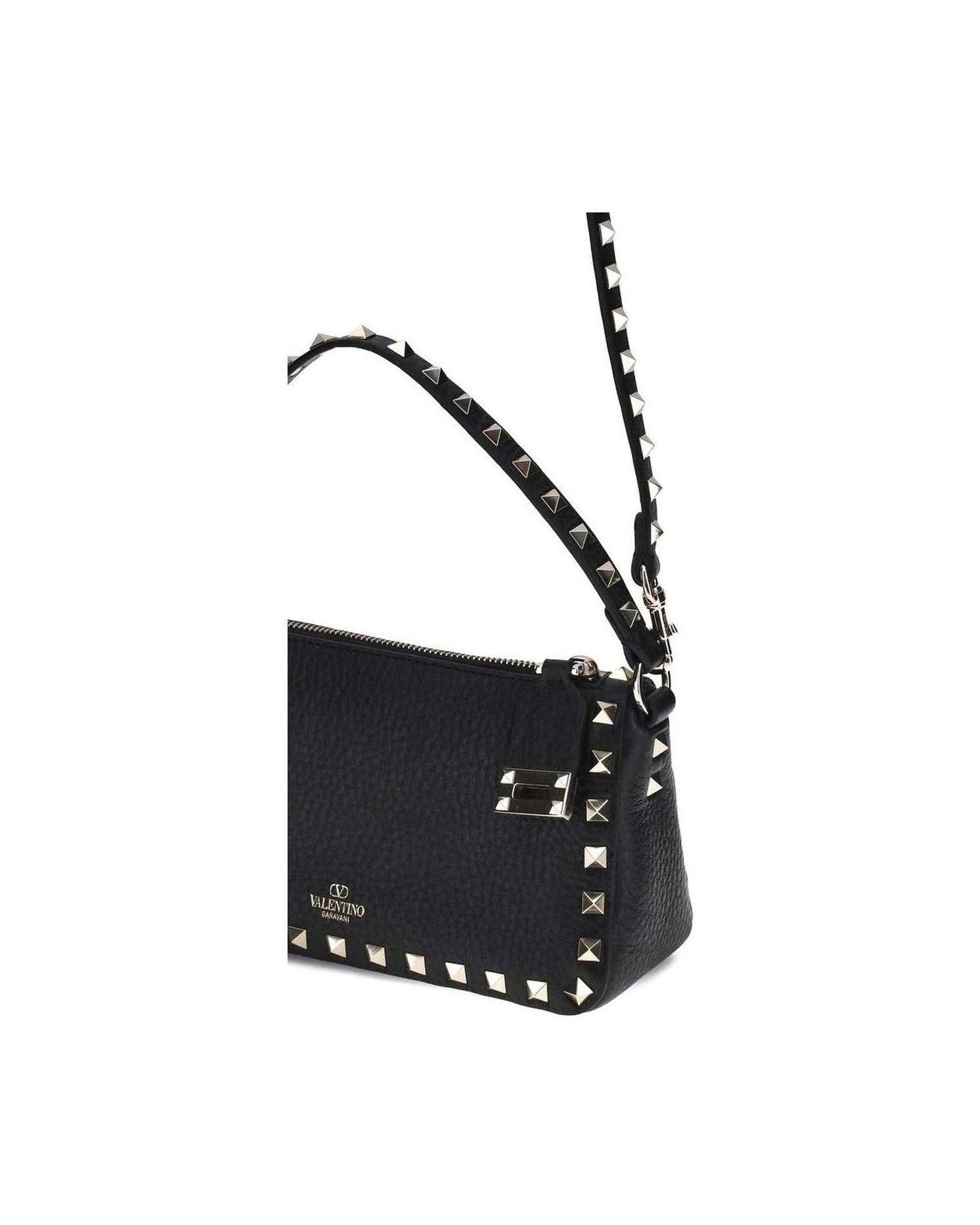 Valentino Garavani Rockstud Zip Up Shoulder Bag Glam Steals