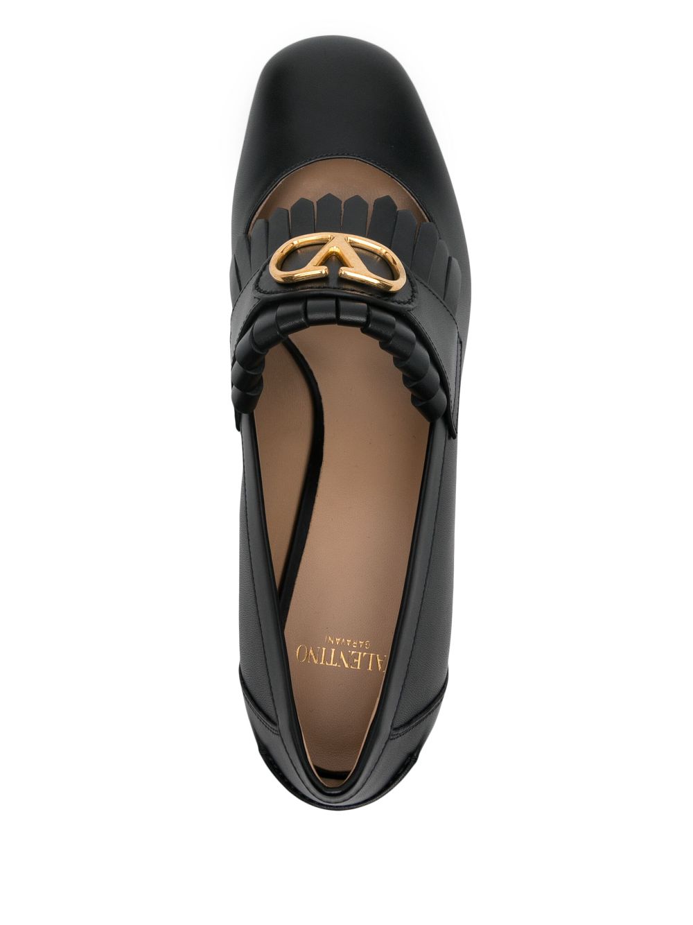 Valentino Garavani Vlogo Signature Calfskin Pumps with Fringes 55mm Glam Steals