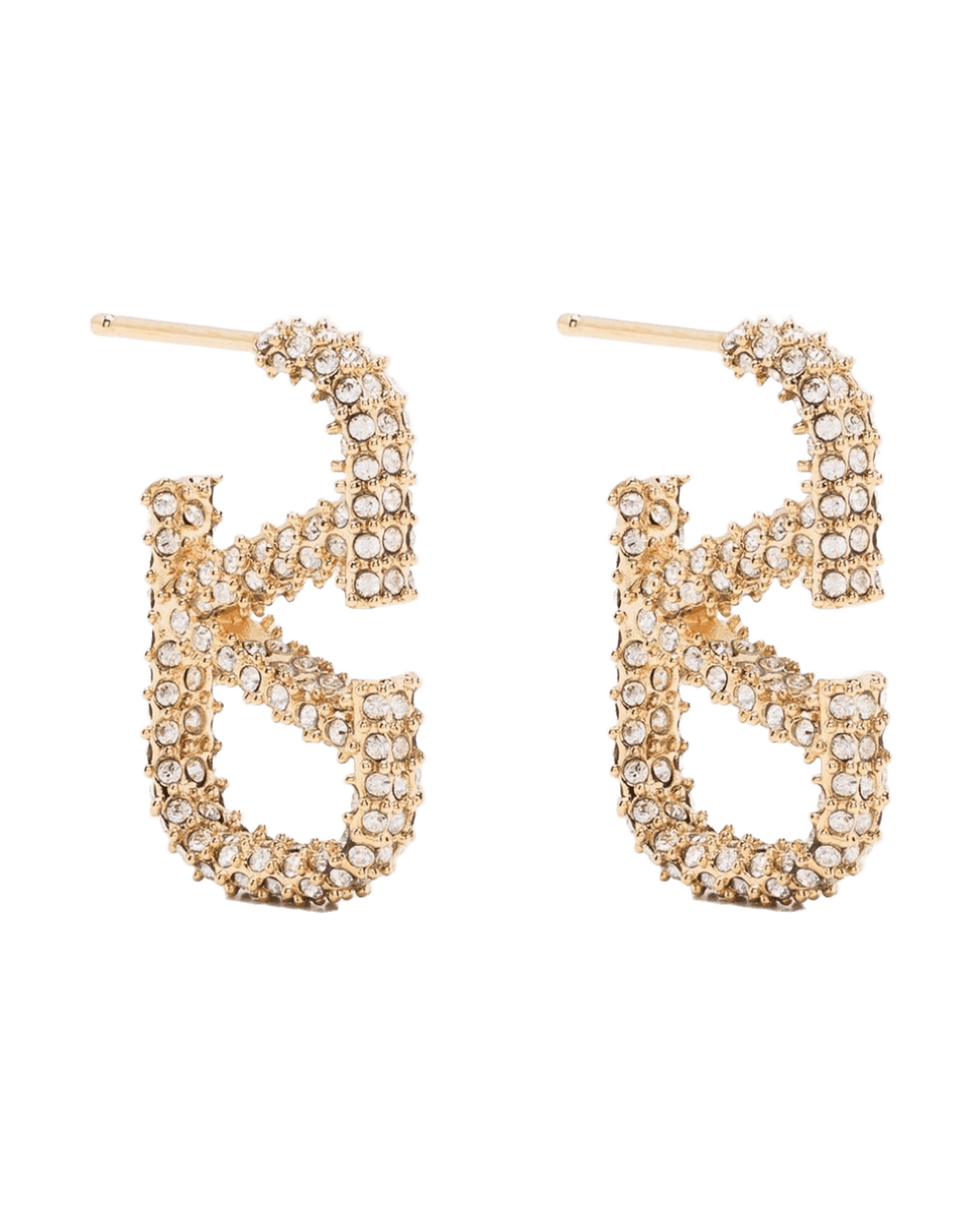 Valentino Garavani Vlogo Signature Strass Earrings Glam Steals