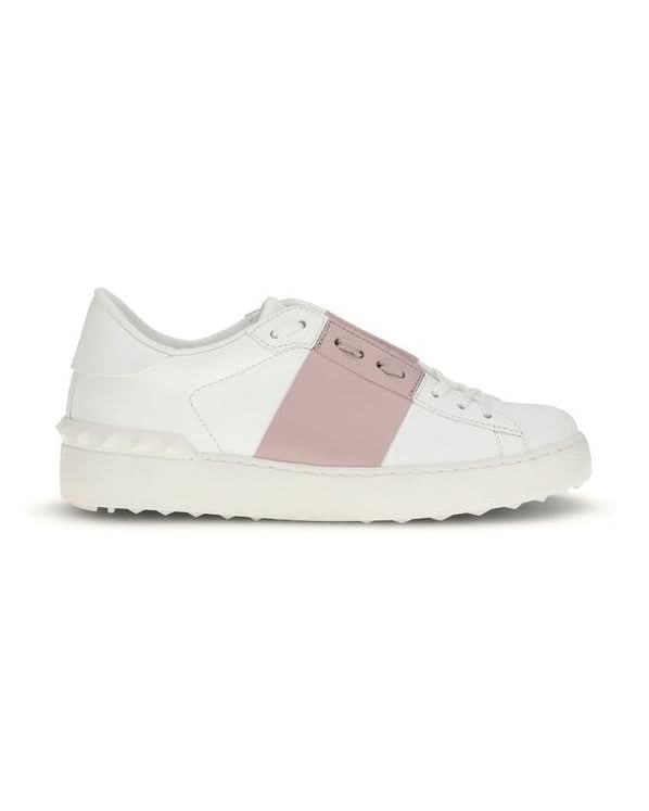Valentino Garavani White Calf Leather Bos Taurus Sneakers