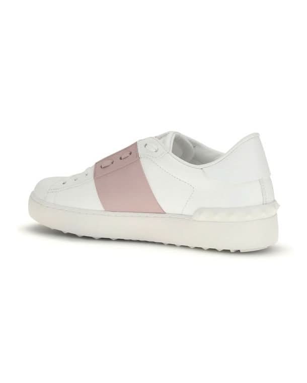 Valentino Garavani White Calf Leather Bos Taurus Sneakers