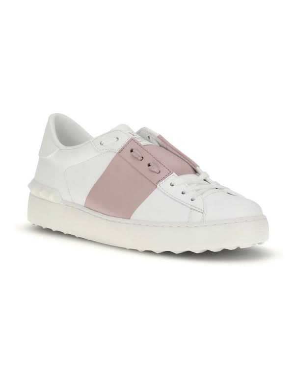 Valentino Garavani White Calf Leather Bos Taurus Sneakers