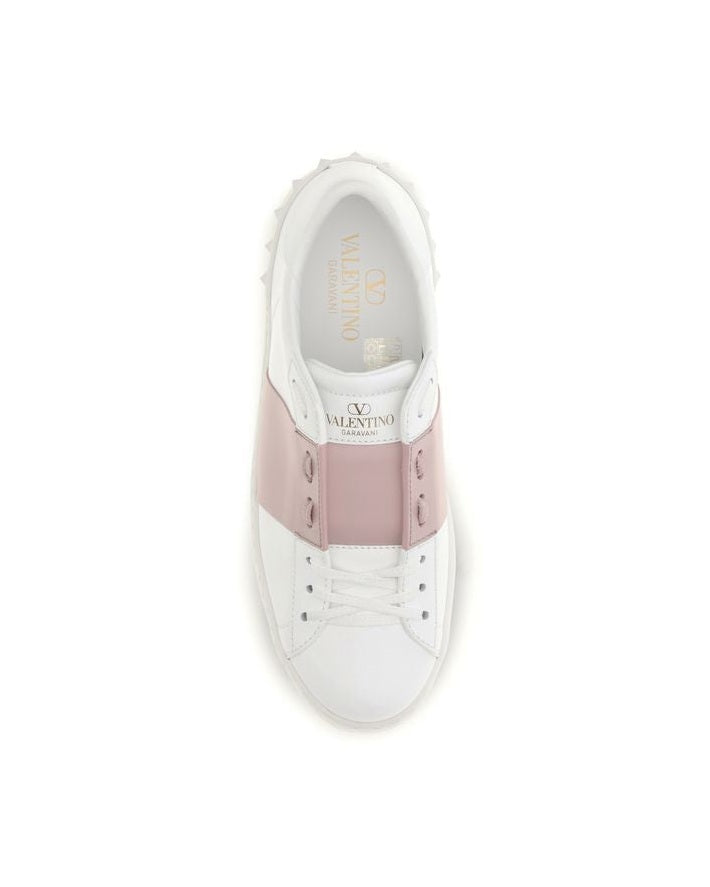 Valentino Garavani White Calf Leather Bos Taurus Sneakers Glam Steals