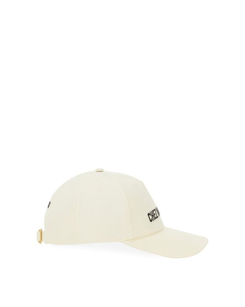 Valentino Garavani White Cotton Cap Glam Steals