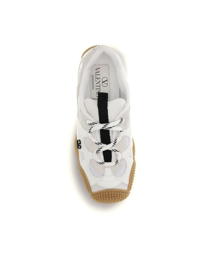 Valentino Garavani White Polyamide Athletic Sneakers Glam Steals