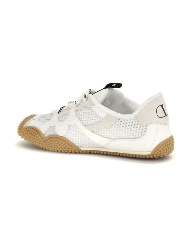 Valentino Garavani White Polyamide Athletic Sneakers Glam Steals