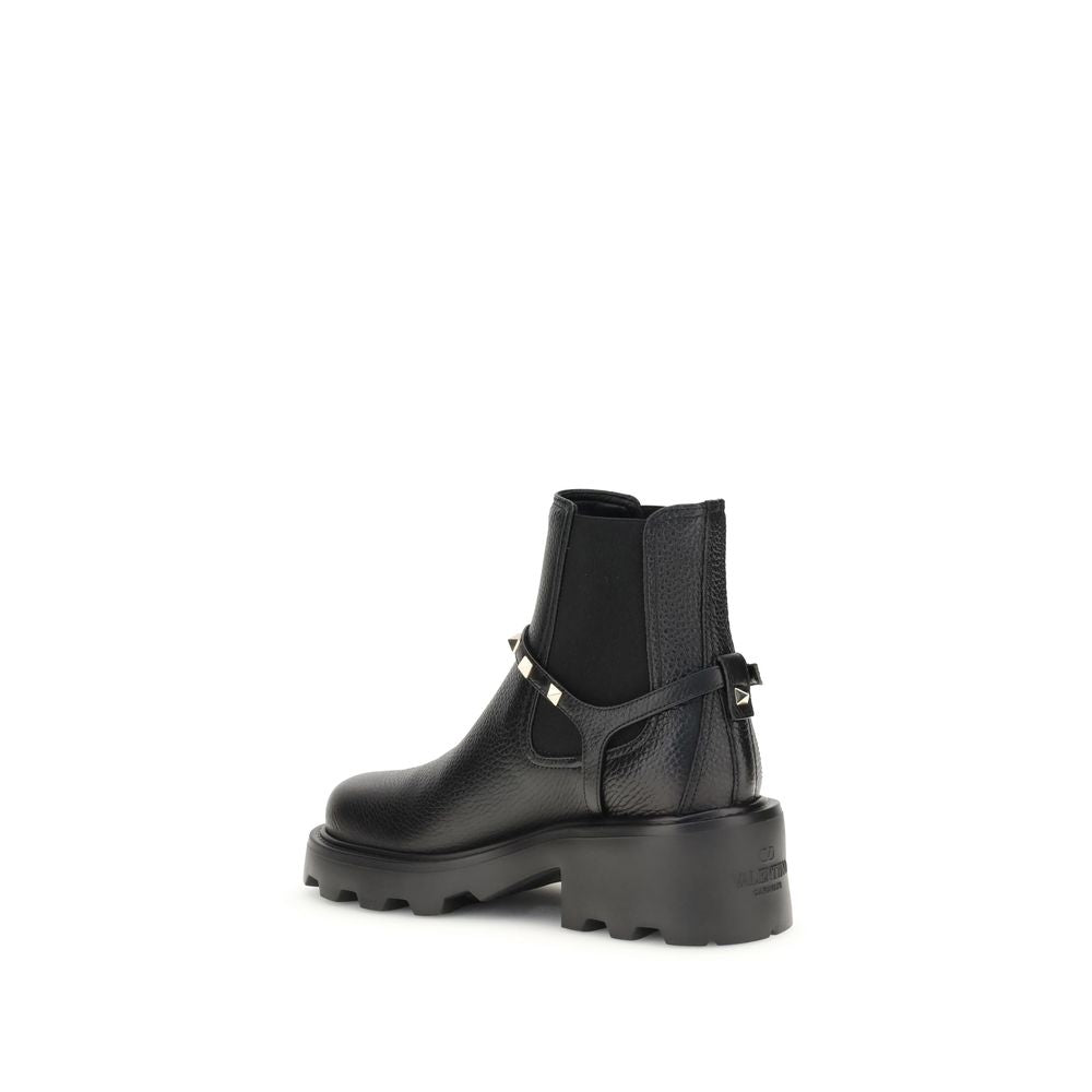 Valentino Leather Garavani Ankle Boots Glam Steals