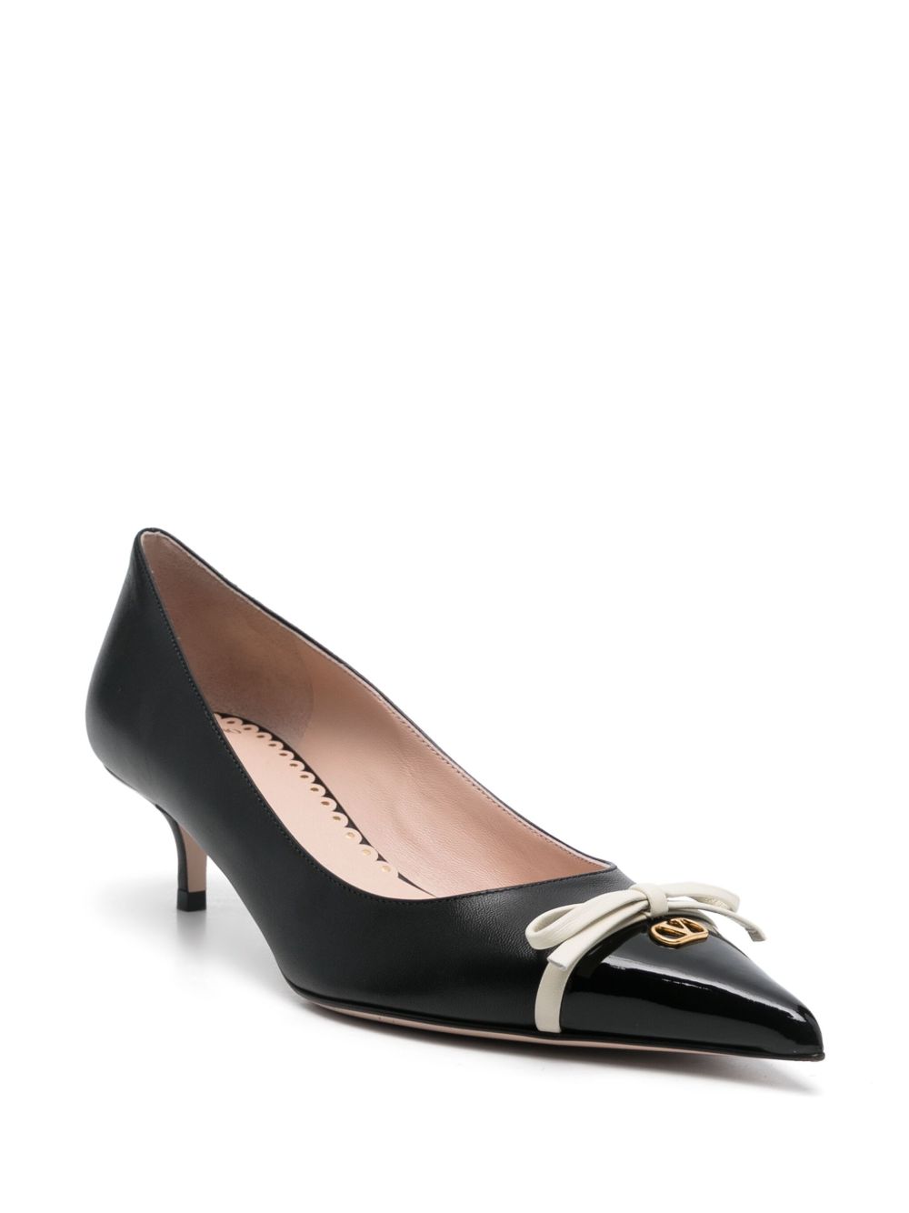 Valentino Leather Garavani Bepointy Patent and Kid Pumps 45mm Glam Steals