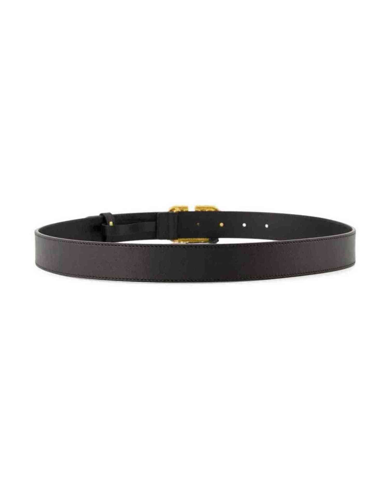 Valentino Leather Garavani Crystal Embellishment Vlogo Signature Belt Glam Steals