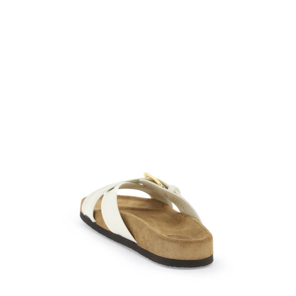 Valentino Leather Garavani Flat Sandals Glam Steals