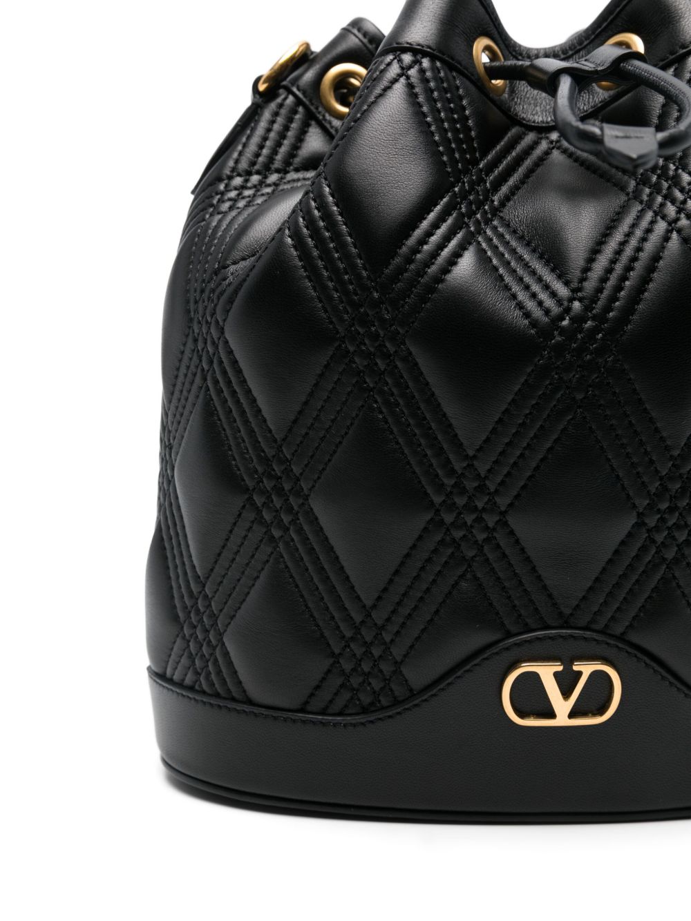 Valentino Leather Garavani Quiltie 67 Bucket Bag Glam Steals