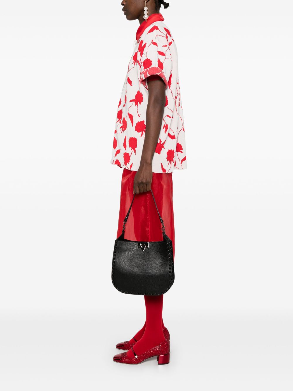 Valentino Leather Garavani Rockstud Hobo Bag Glam Steals