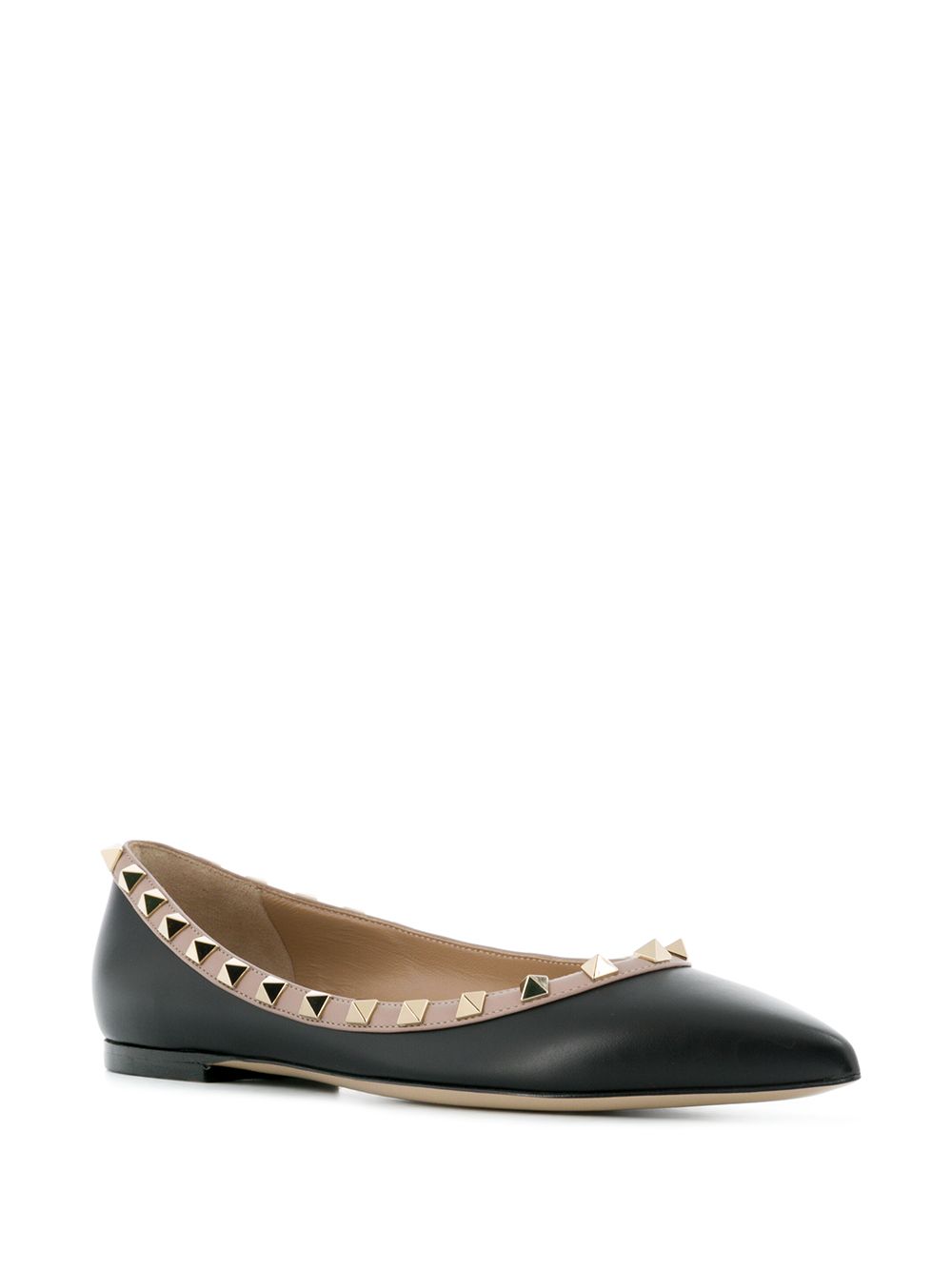 Valentino Leather Garavani Rockstud Patent Ballerina Glam Steals