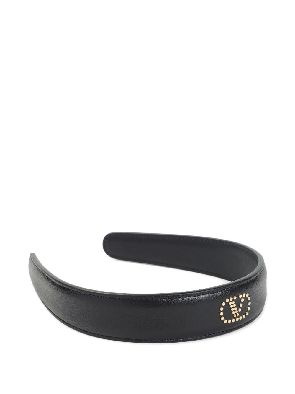 Valentino Leather Garavani Stud Embellished Headband Glam Steals