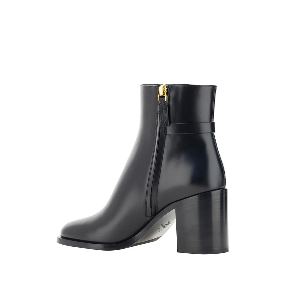 Valentino Leather Garavani Vlogo Ankle Boots Glam Steals