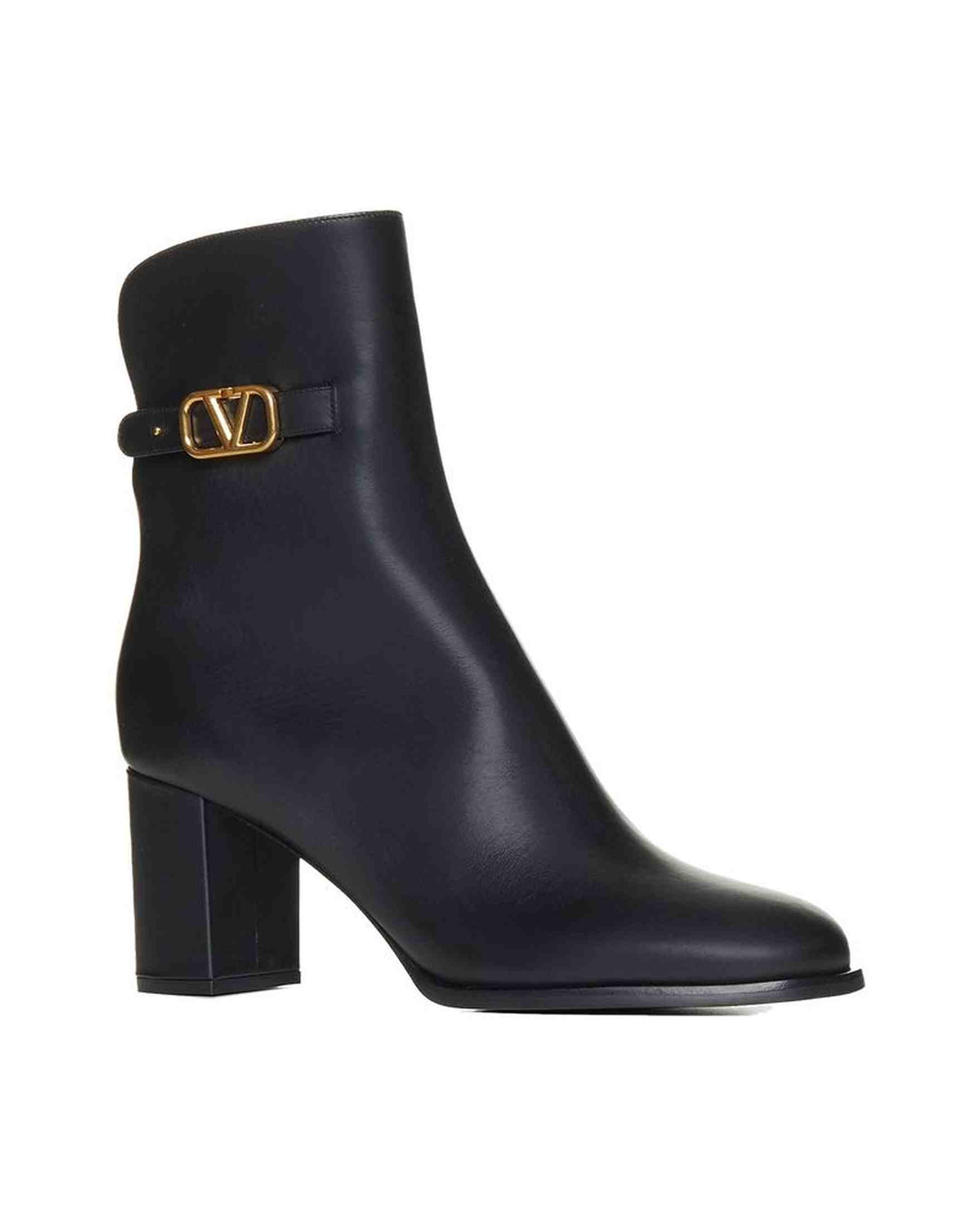 Valentino Leather Garavani Vlogo Signature Boots Glam Steals