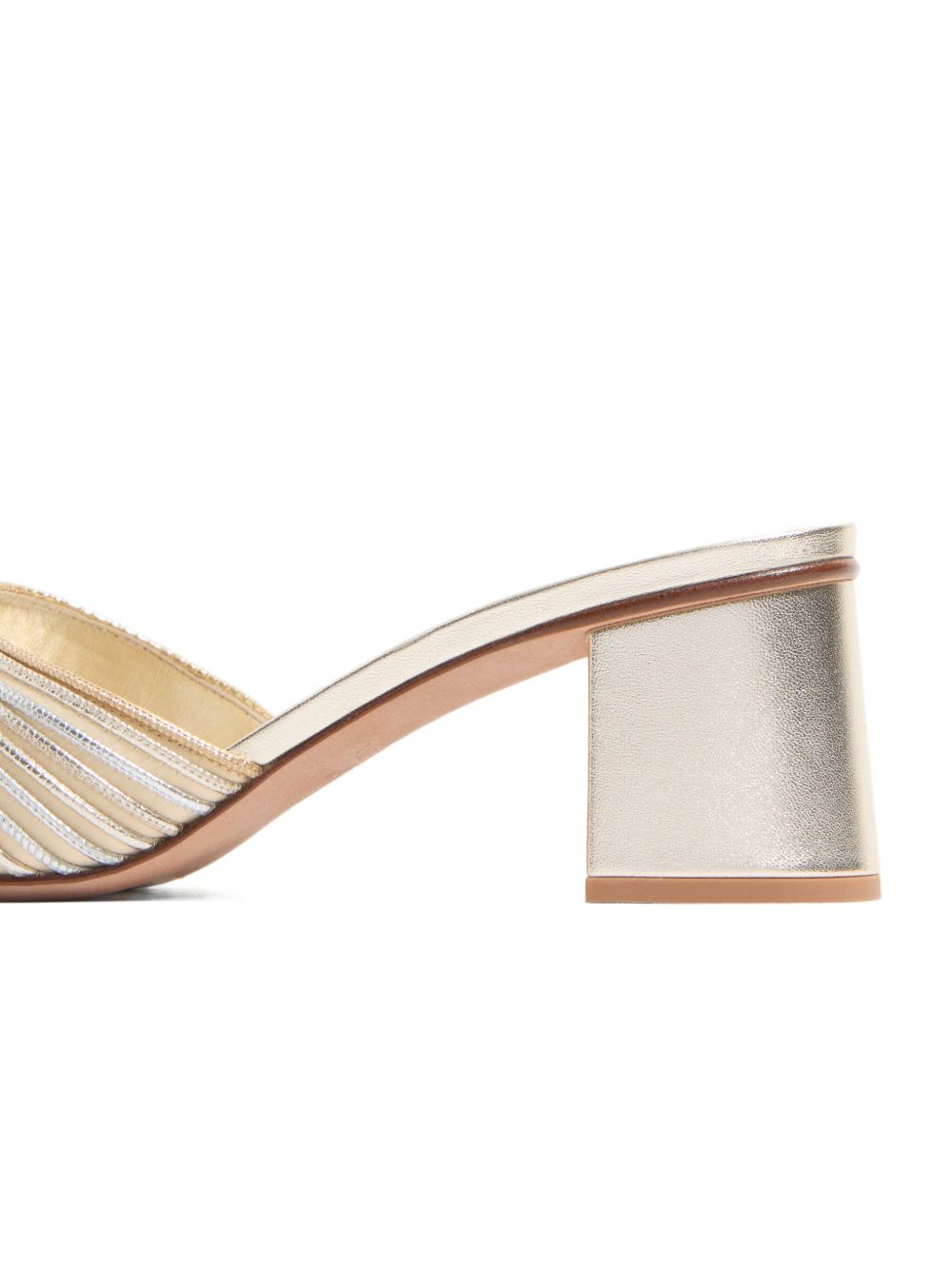 Valentino Metallic Garavani Vlogo Signature Slide Sandals with Cornely Embroidery 60mm Glam Steals