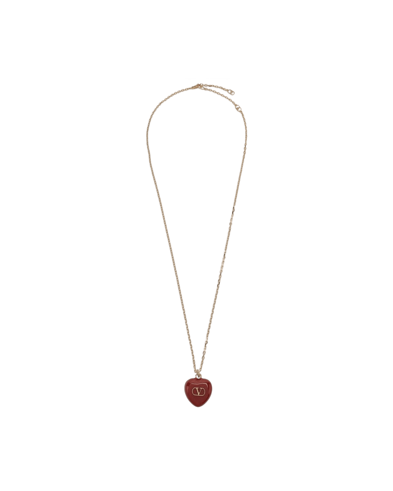 Valentino Garavani Red Coeur Royal Necklace Glam Steals