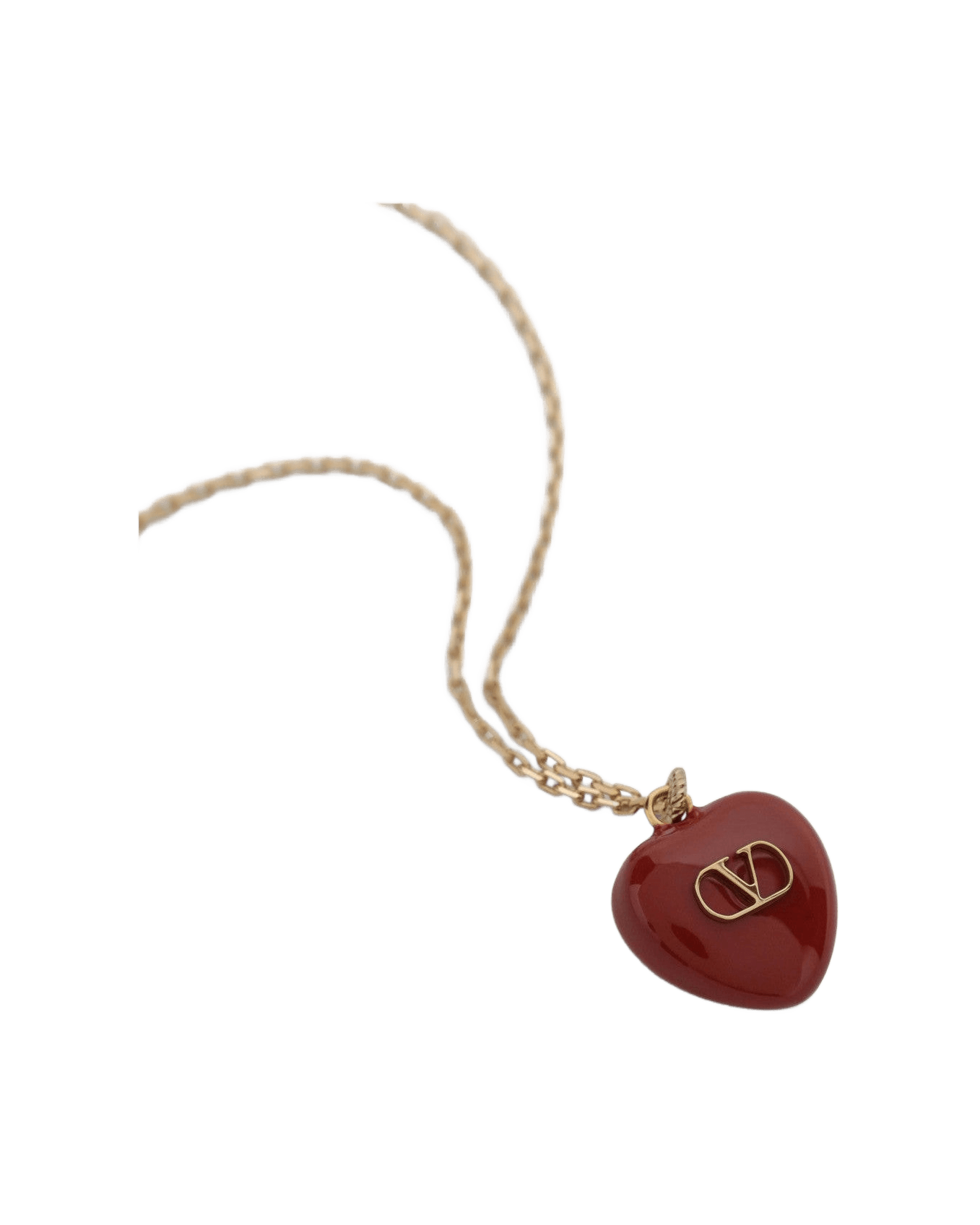 Valentino Garavani Red Coeur Royal Necklace Glam Steals