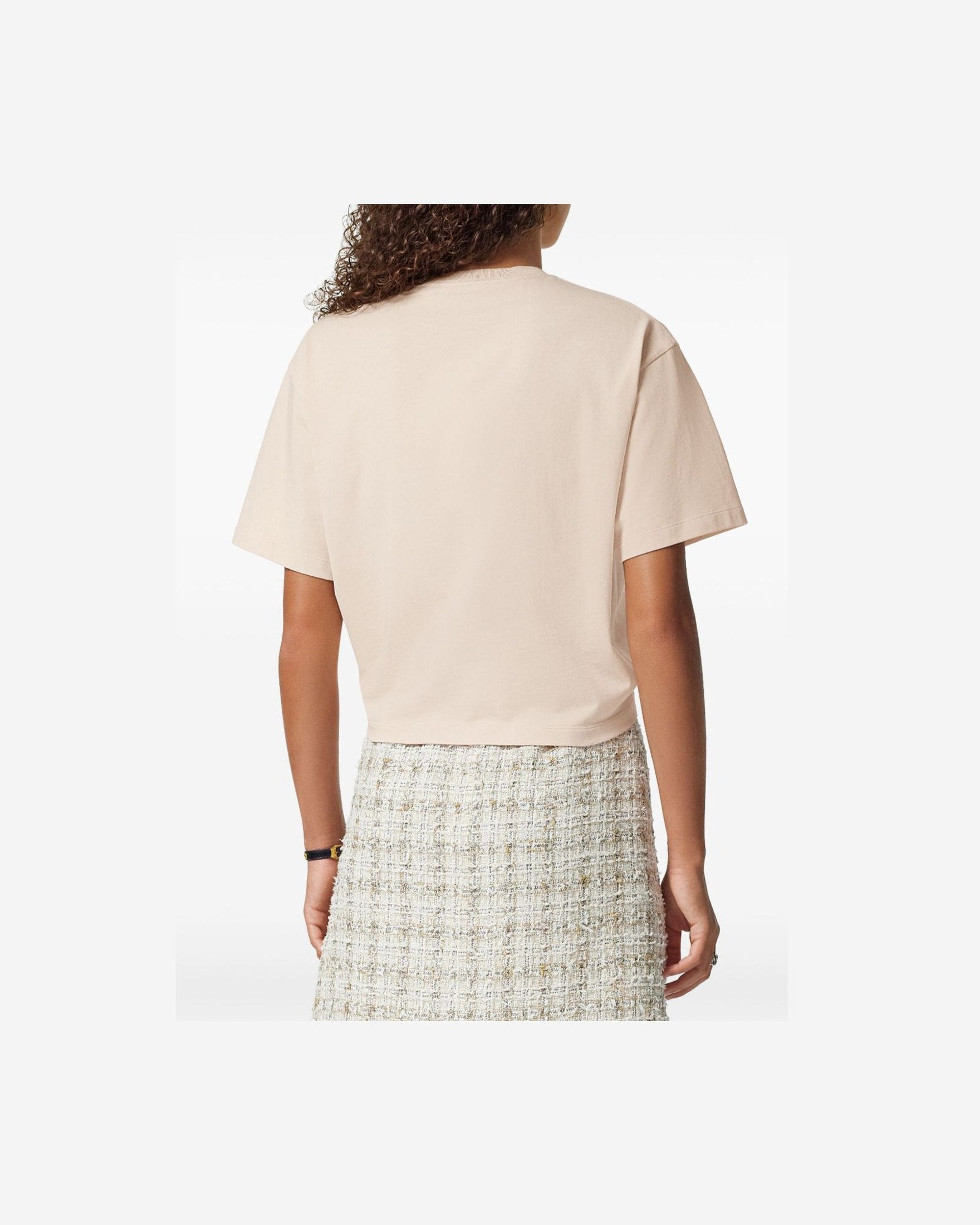 Versace 1978 Re Edition Logo Safety Pin Short T-shirt Glam Steals