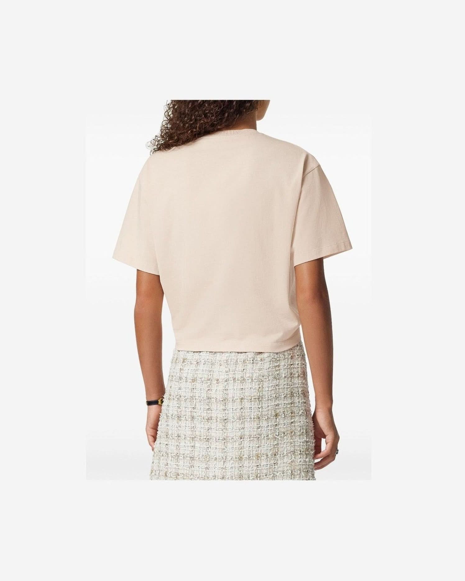 Versace 1978 Re Edition Logo Safety Pin Short T-Shirt T-Shirts