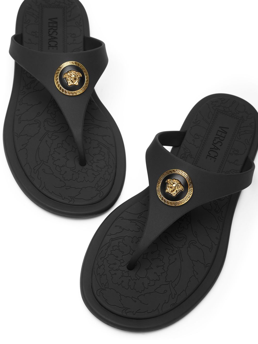 Versace Alia Flat Sandals Glam Steals