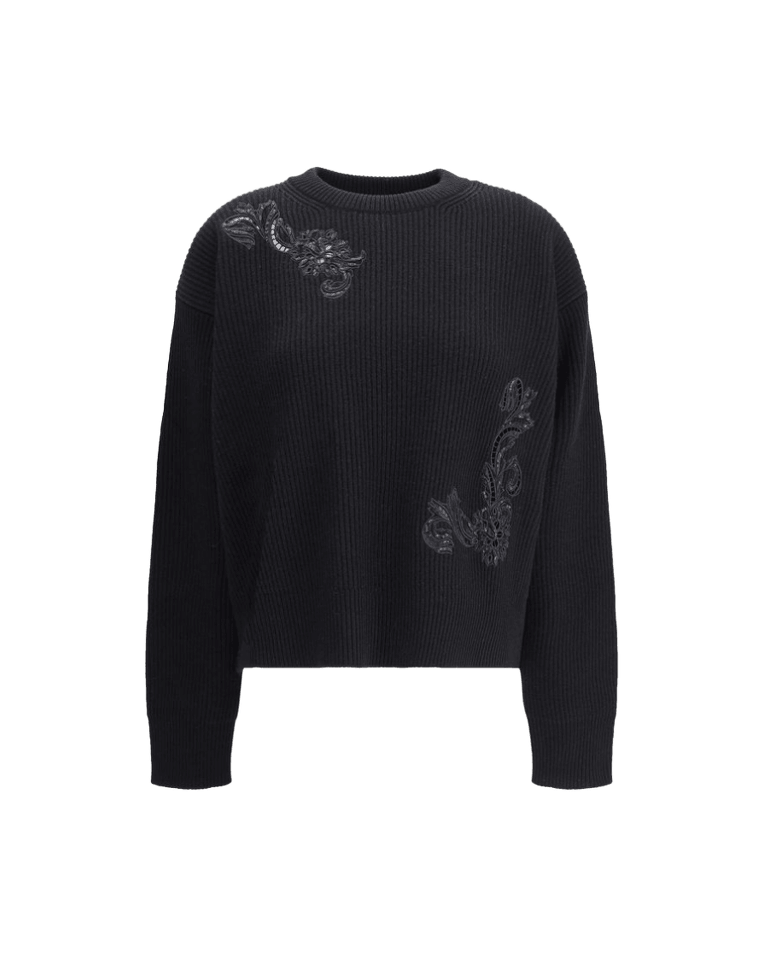 Versace Barocco Leaf Embroidered Sweater Glam Steals