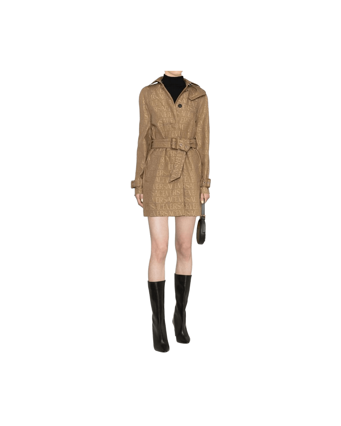 Versace Beige Cotton Coat Glam Steals