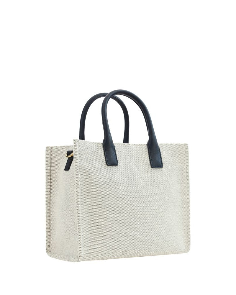 Versace Beige Cotton Shoulder Bag Glam Steals