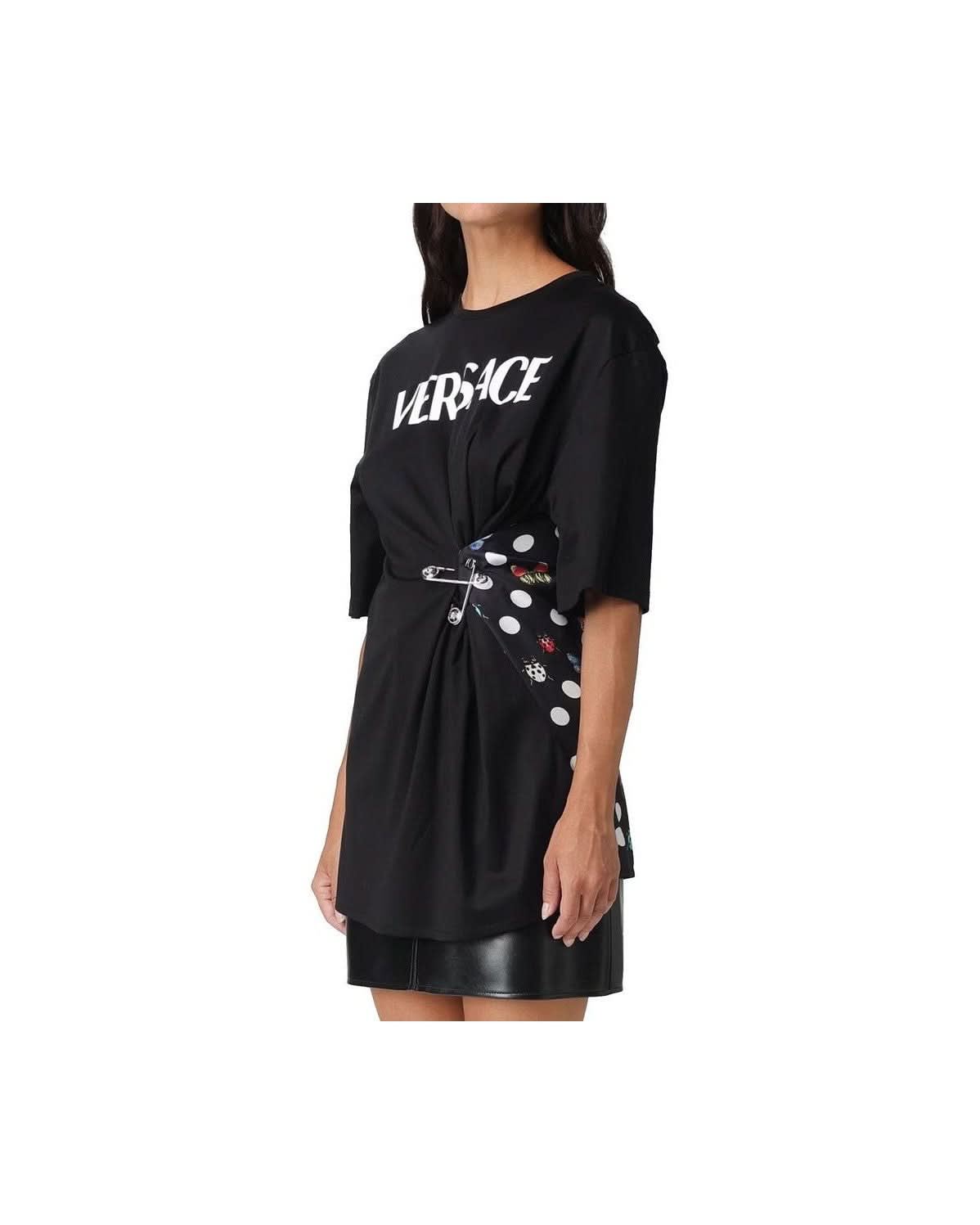 Versace Black Cotton T-shirt
