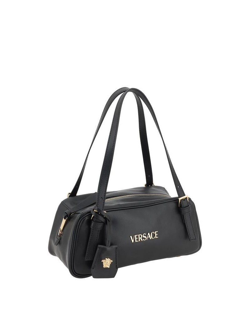 Versace Black Lamb Ovis Aries Shoulder Bag Glam Steals