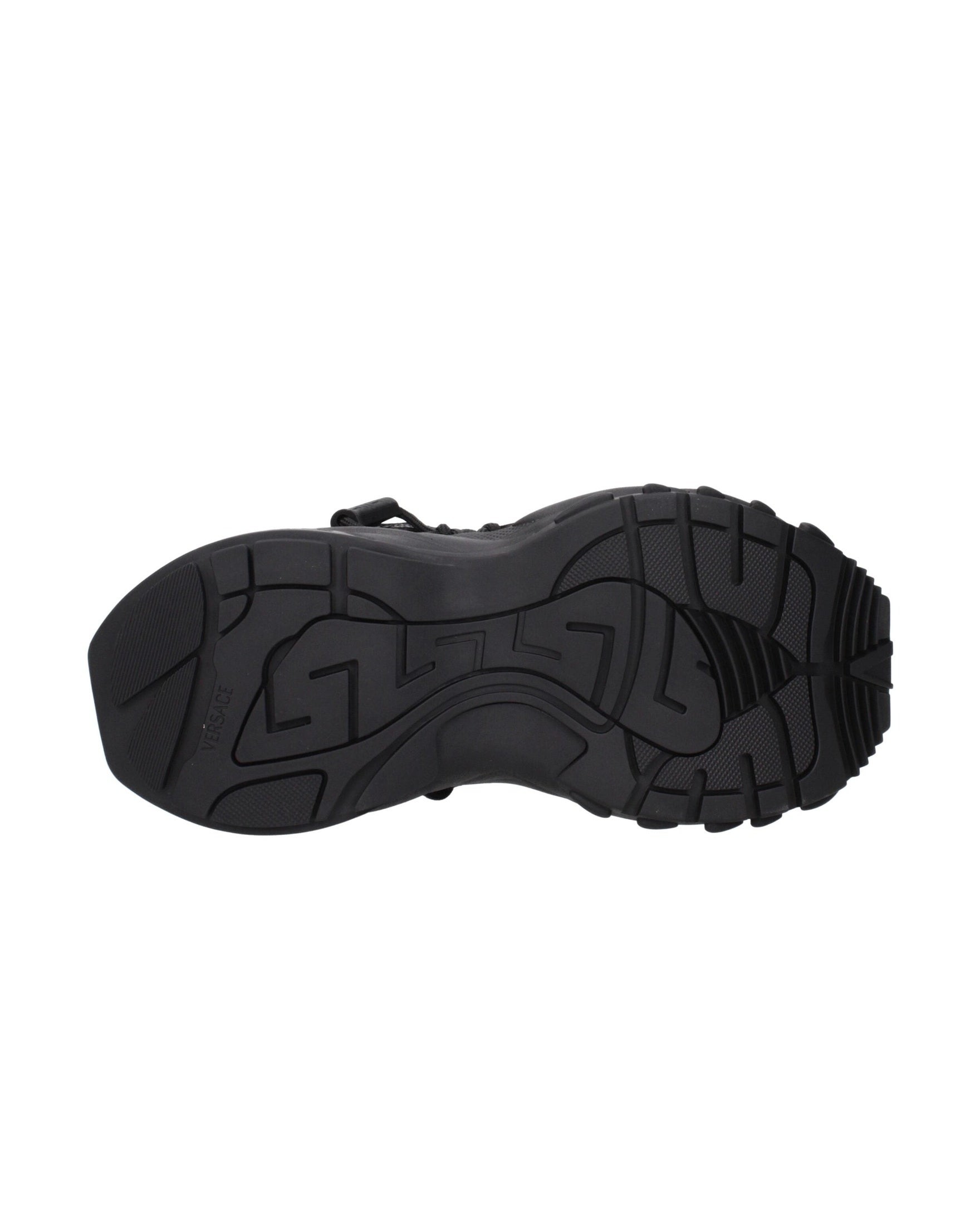 Versace Black Leather Athletic Sneakers Glam Steals