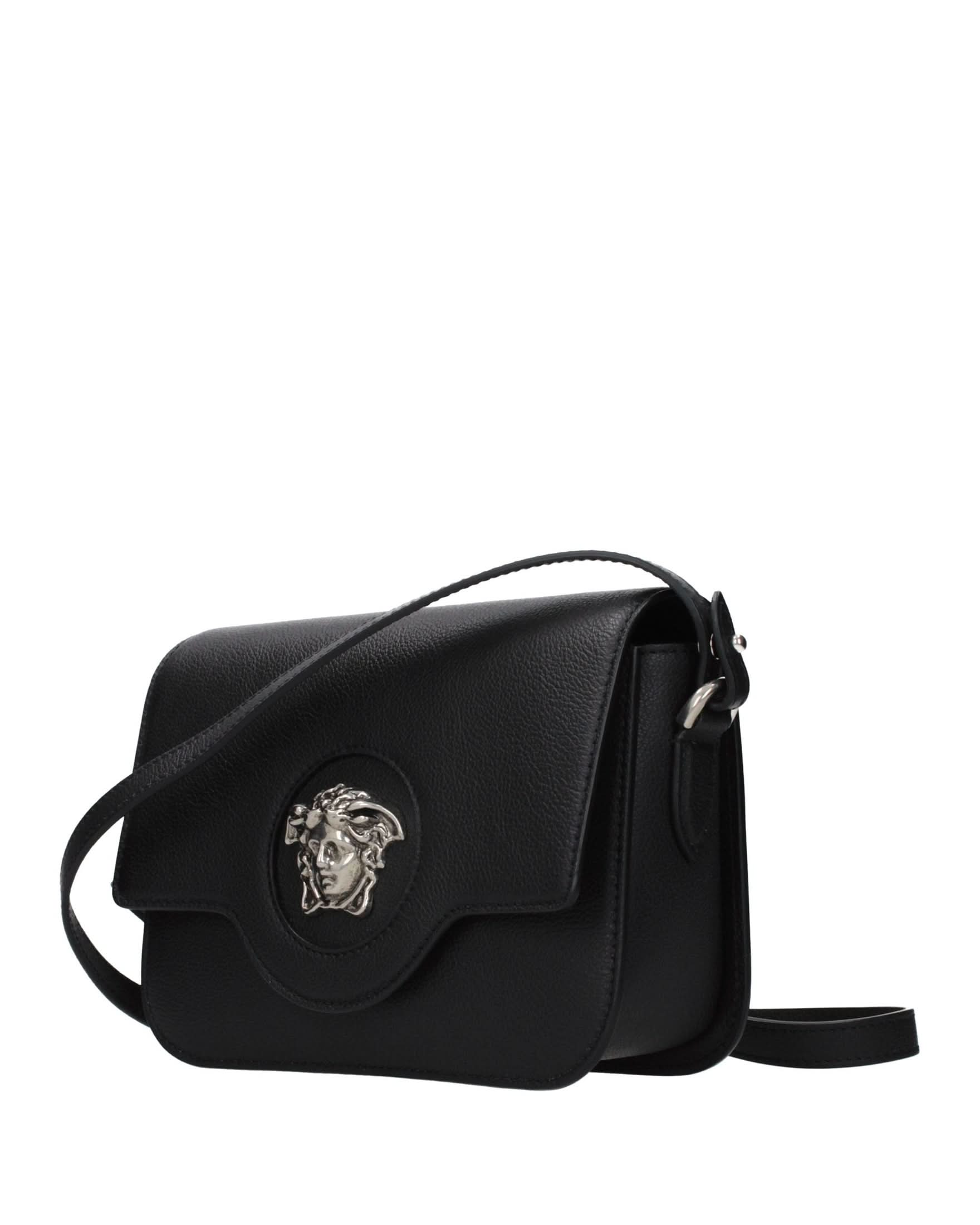 Versace Black Leather Crossbody Bag Glam Steals