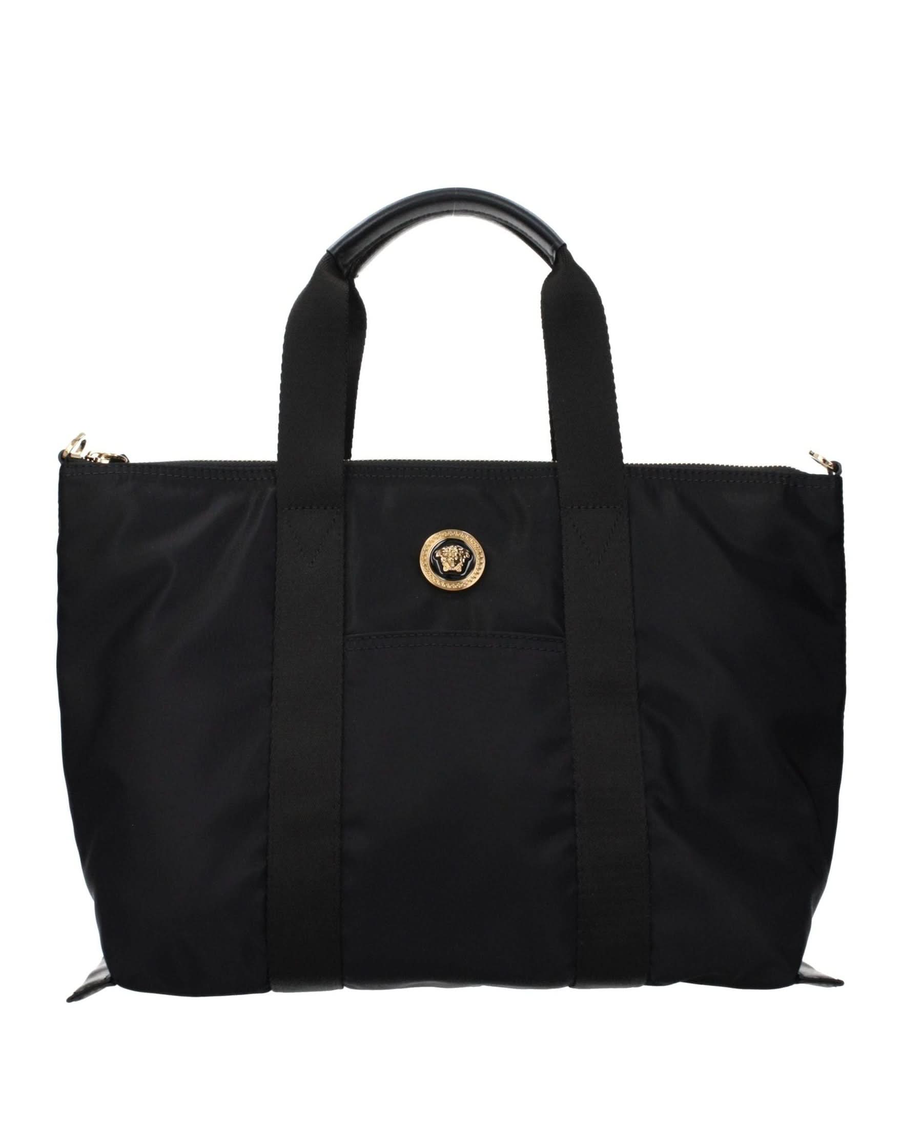 Versace Black Nylon Handbag Glam Steals