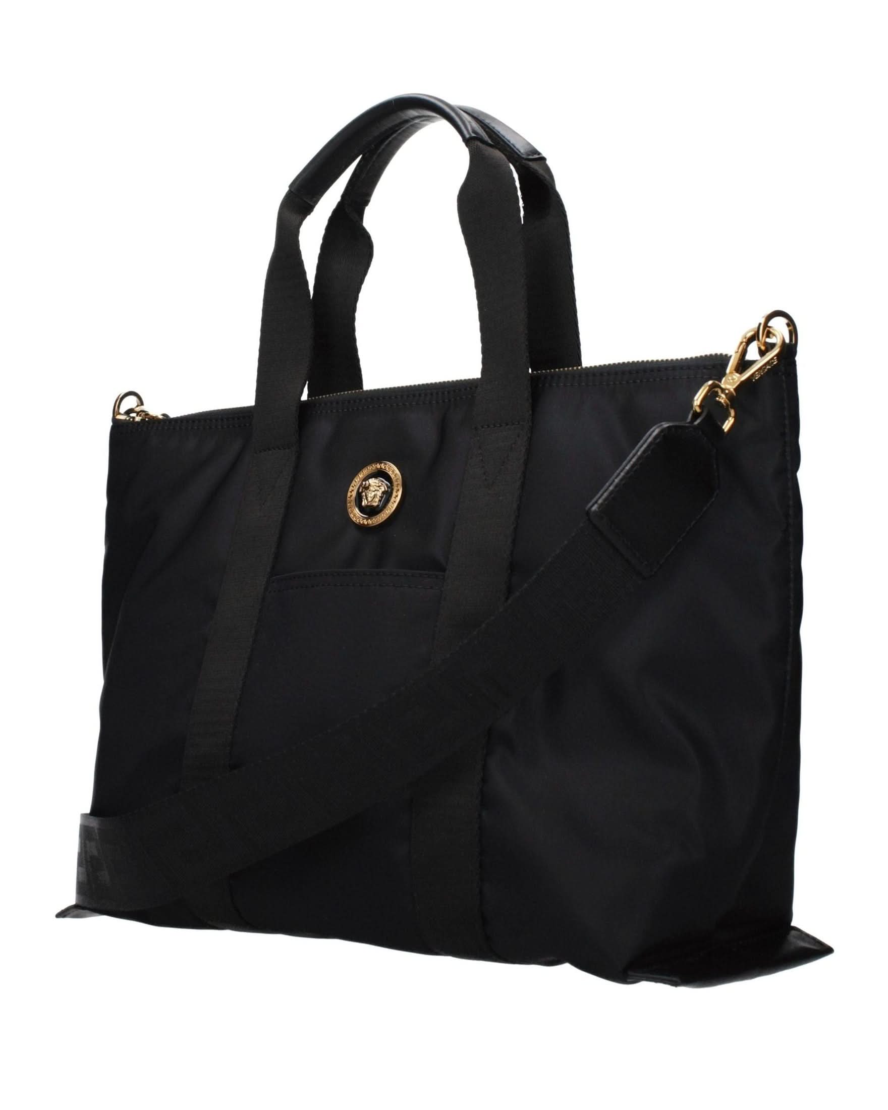 Versace Black Nylon Handbag Glam Steals