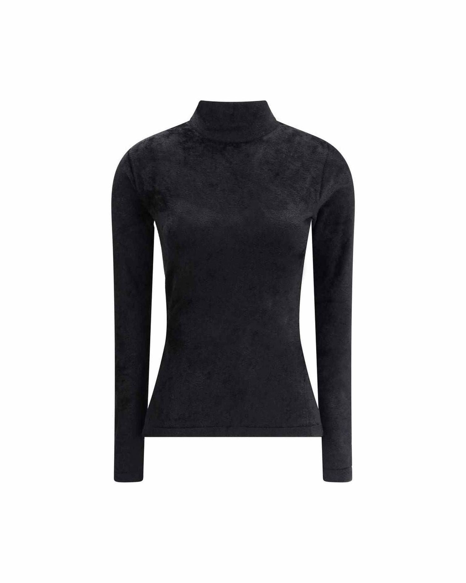 Versace Chenille Top with Half Nec Glam Steals