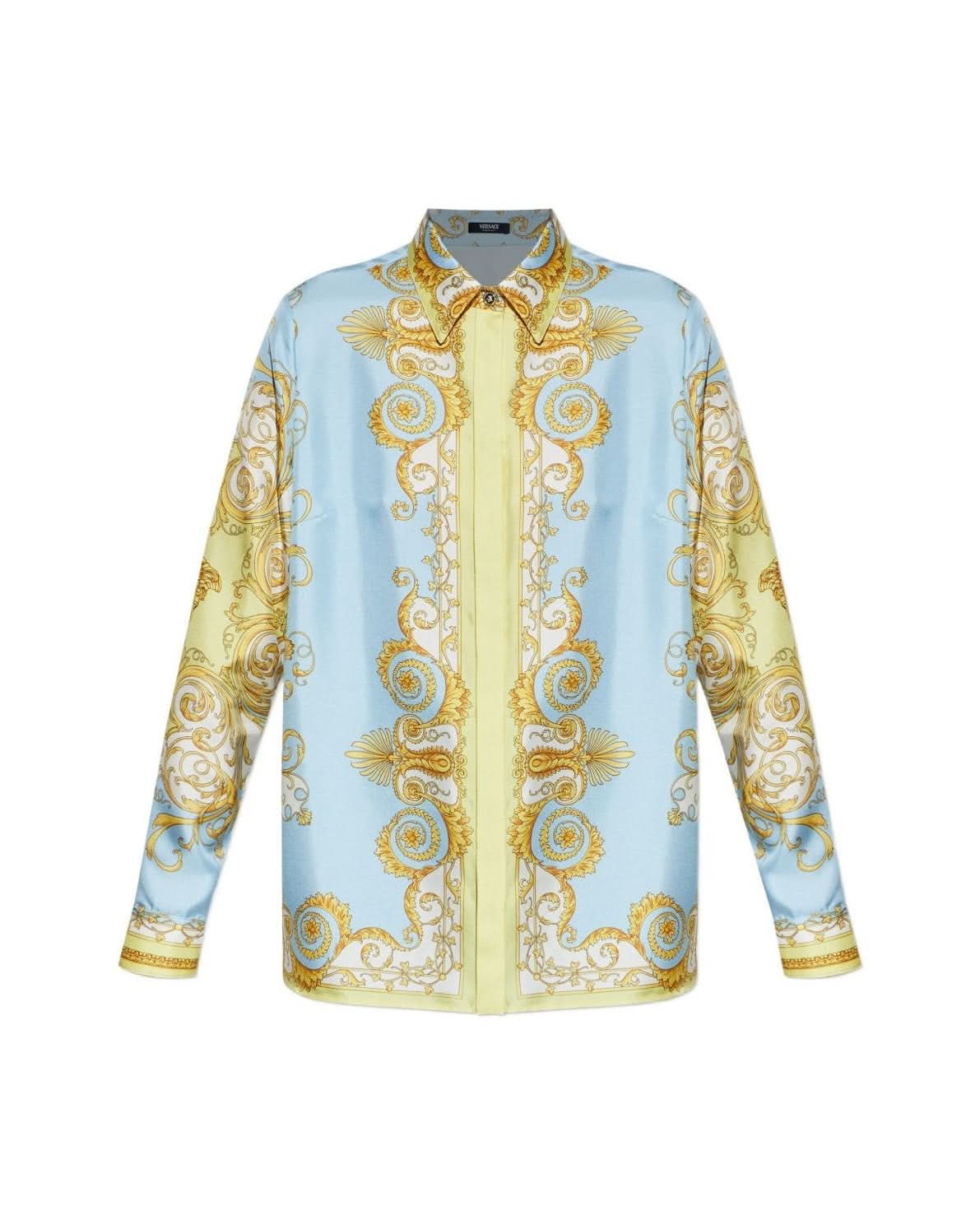 Versace Clear Blue Shirt Shirts