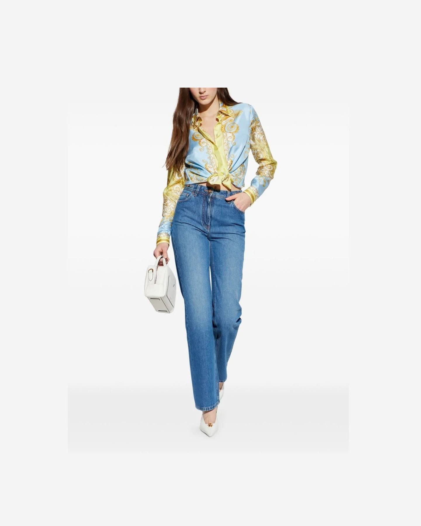 Versace Clear Blue Shirt Shirts