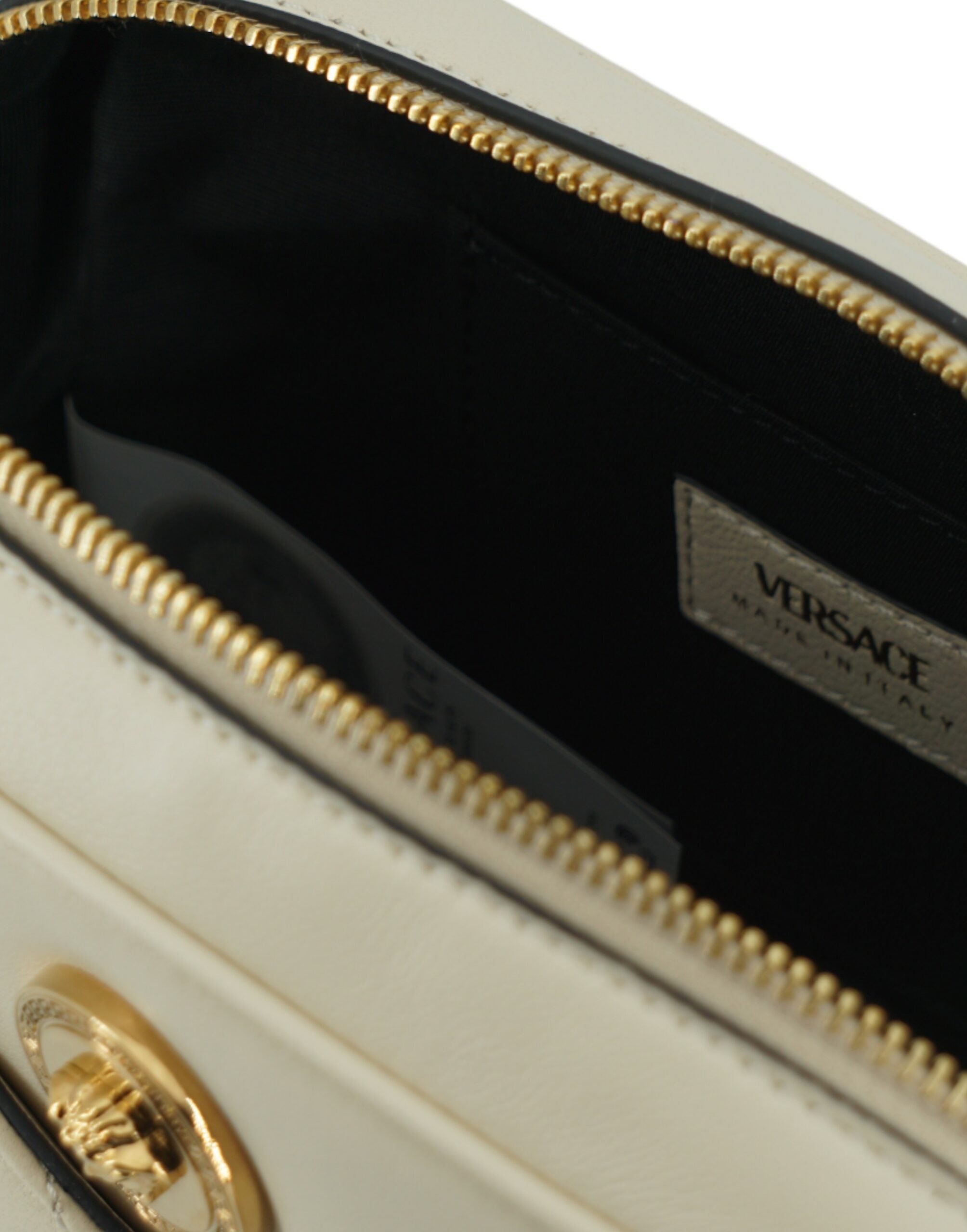Versace Elegant Lamb Leather Camera White Bag Glam Steals