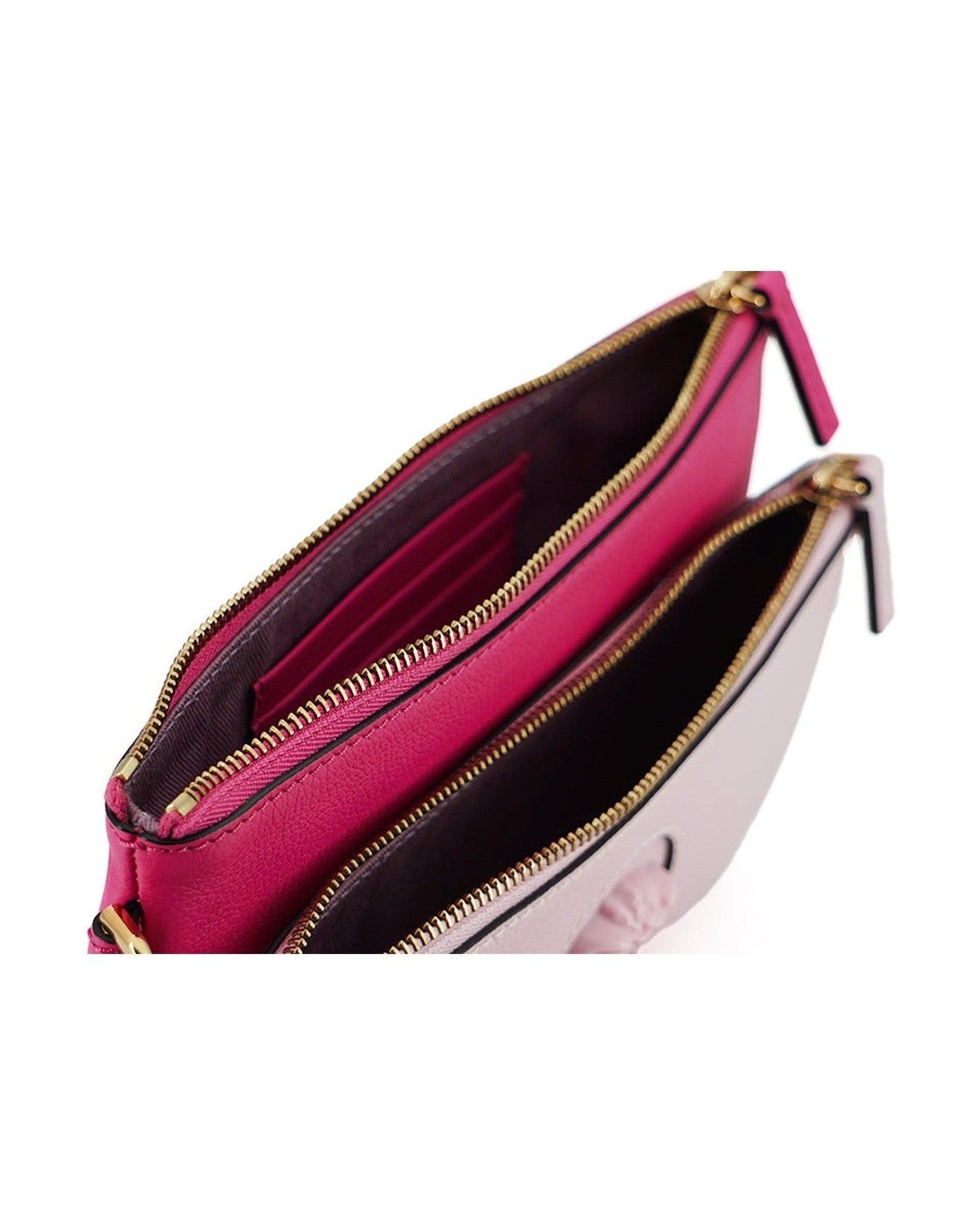 Versace Elegant Leather Pouch Pink Clutch Glam Steals