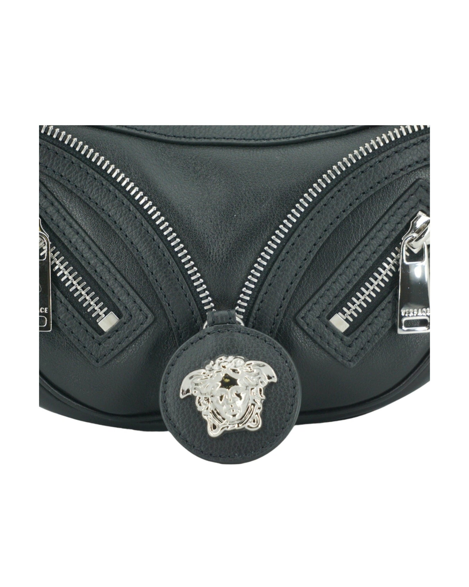 Versace Elegant Mini Hobo Shoulder Black Bag Glam Steals