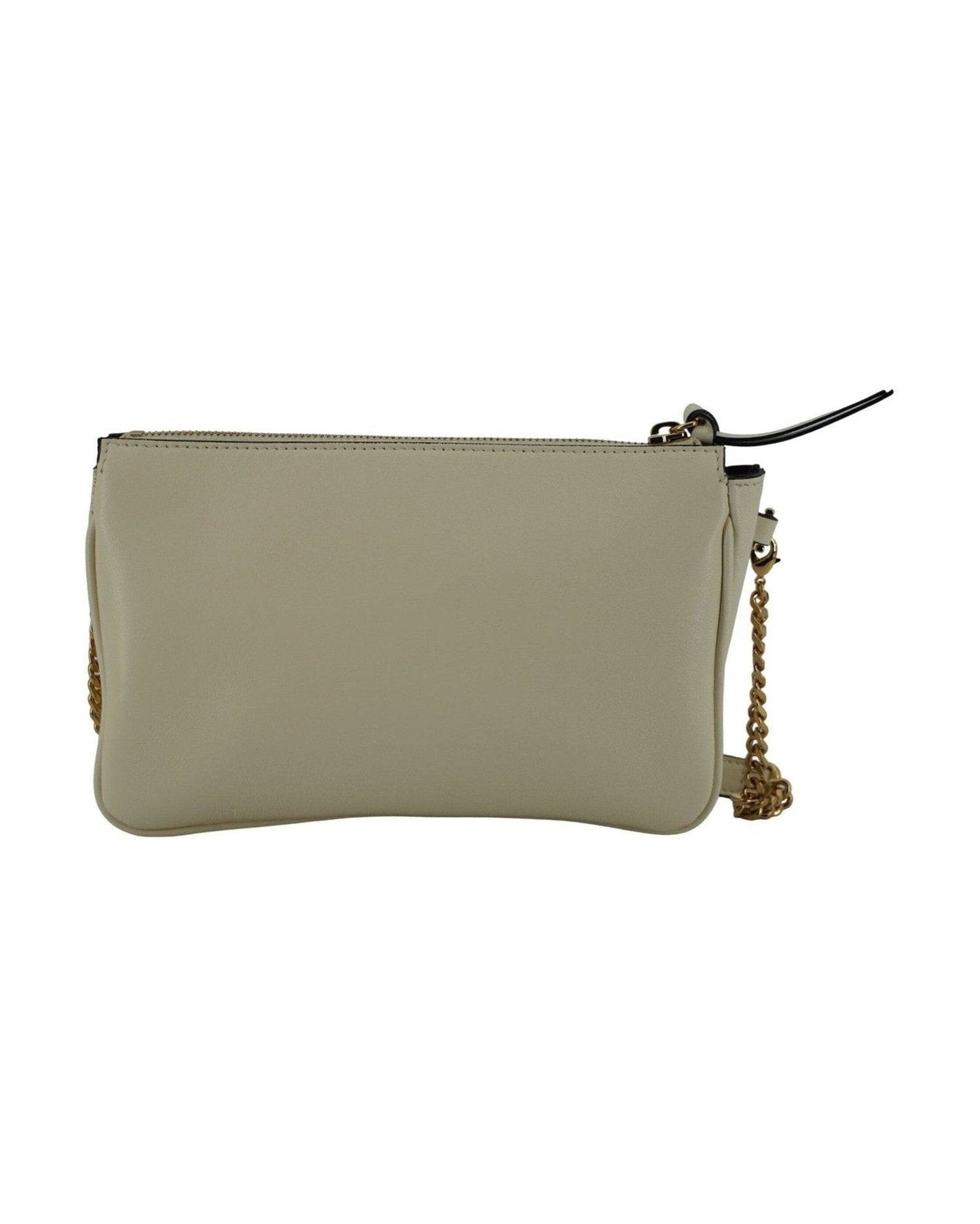 Versace Elegant Lamb Leather Crossbody White Pouch Glam Steals