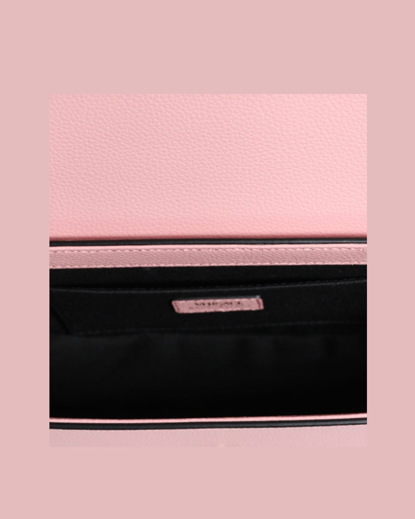 Versace Grainy Calf Leather Logo Crossbody Shoulder Pink Bag Glam Steals