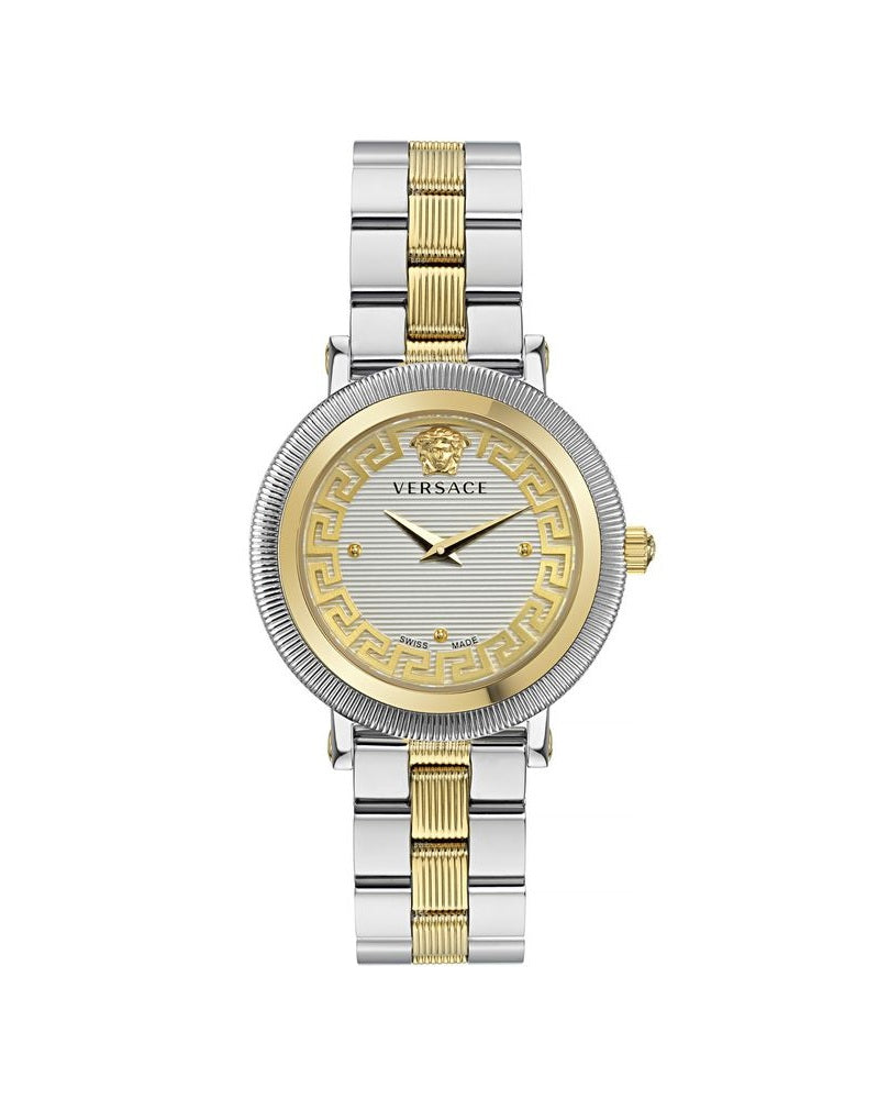Versace Gray Stainless Steel Dress Watch