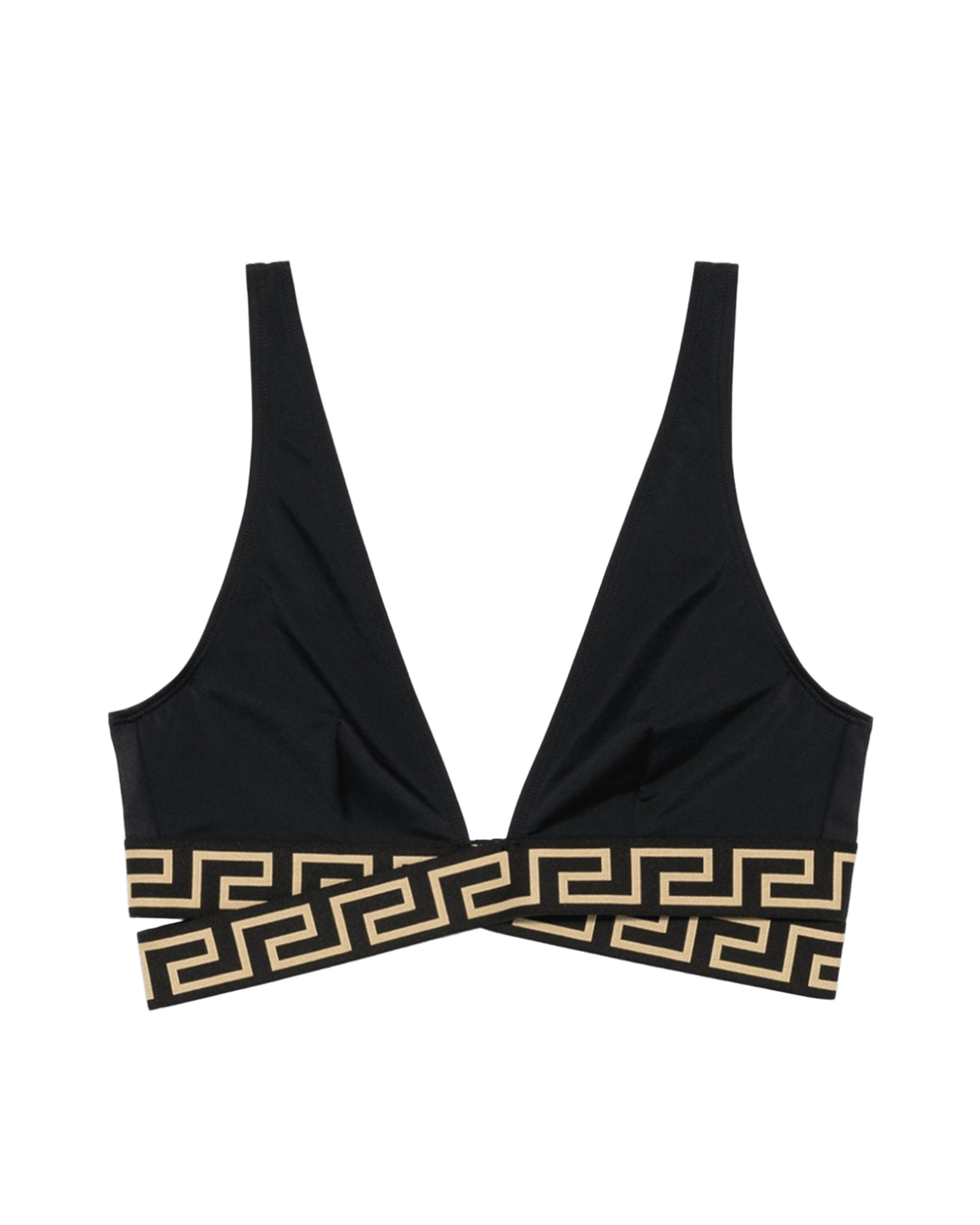 Versace Greca Print Bikini Top Glam Steals