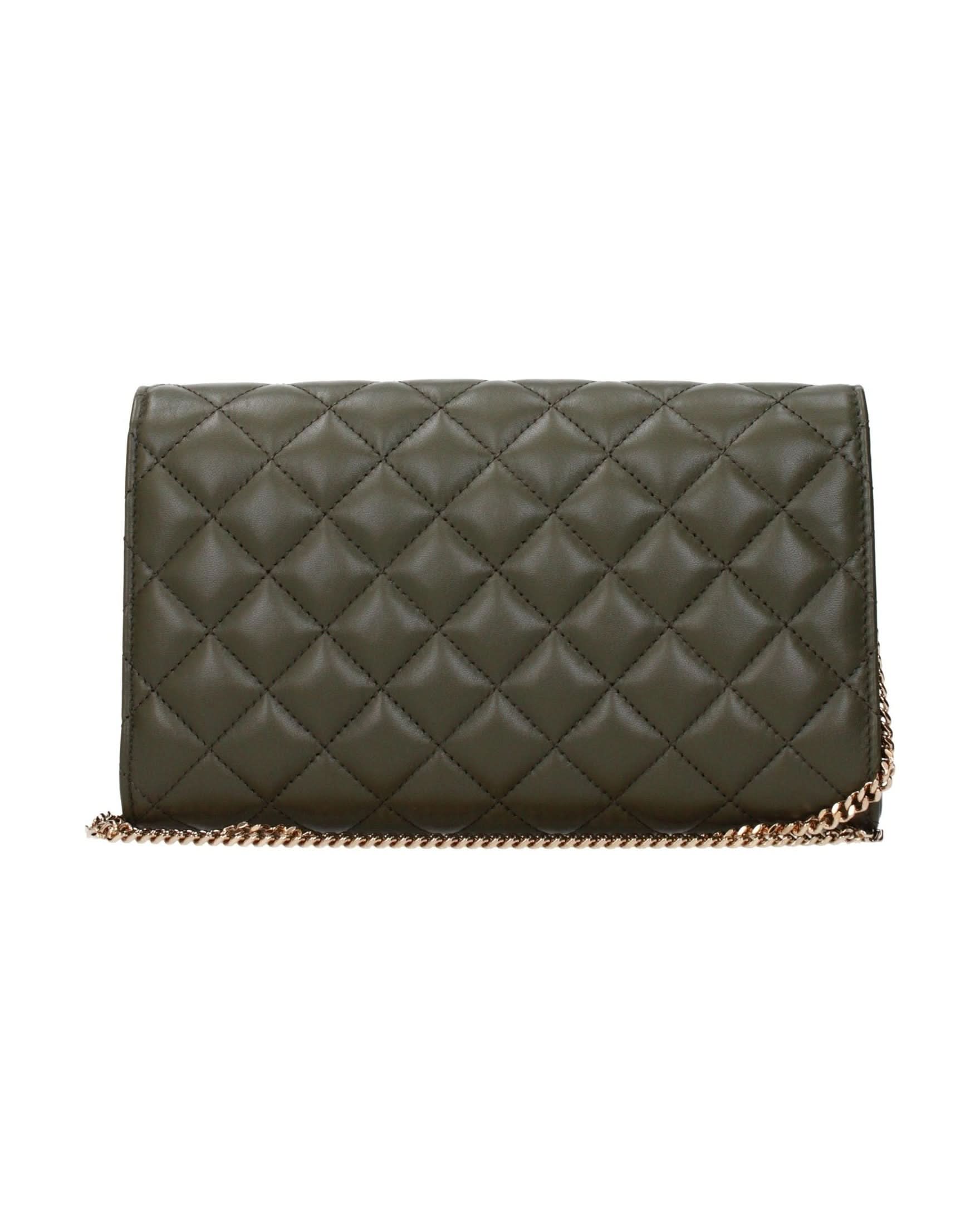 Versace Green Leather Clutch Bag Glam Steals
