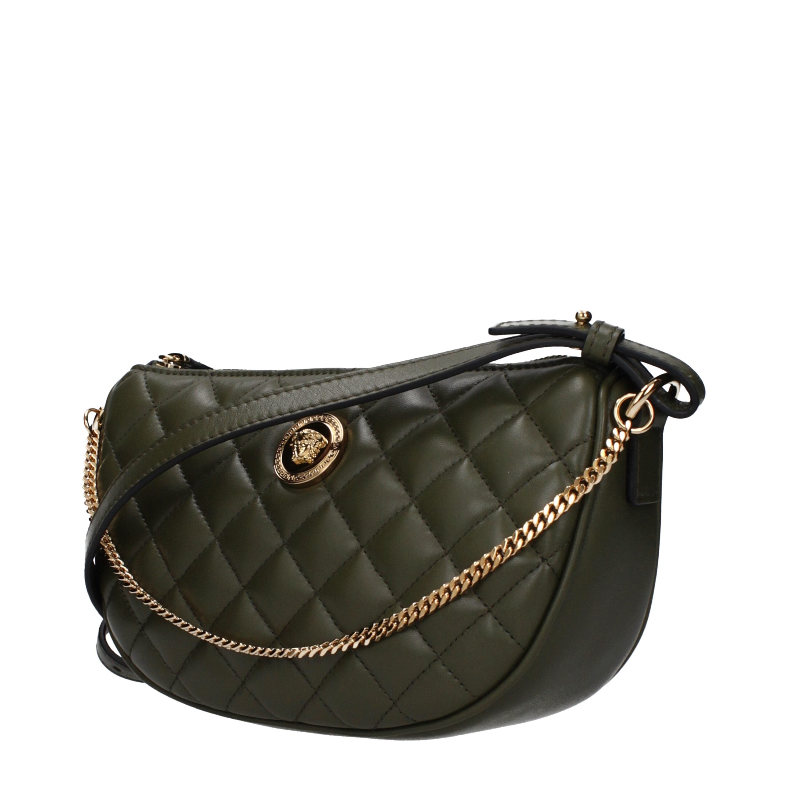 Versace Green Leather Handbag Glam Steals