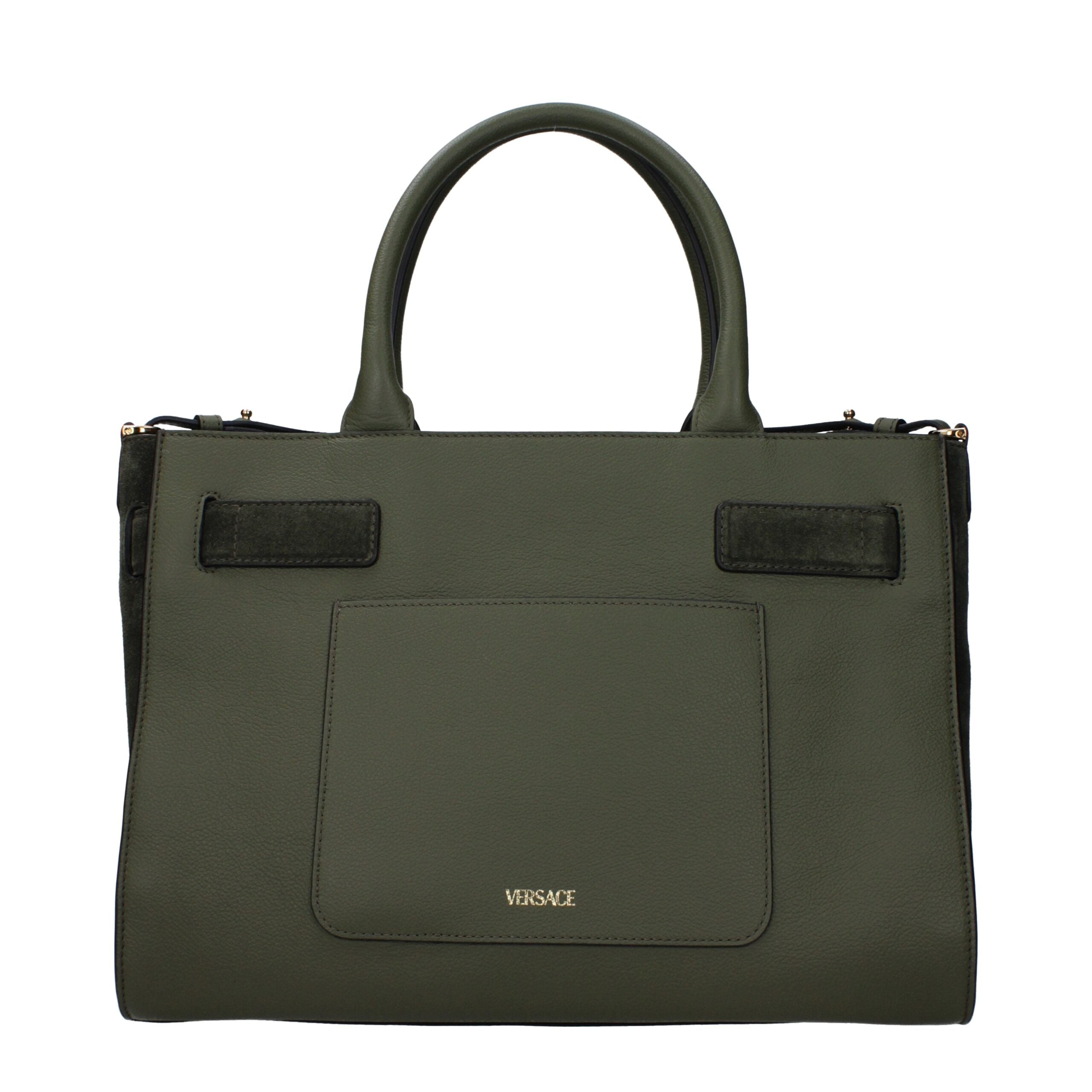 Versace Green Leather Handbag Glam Steals