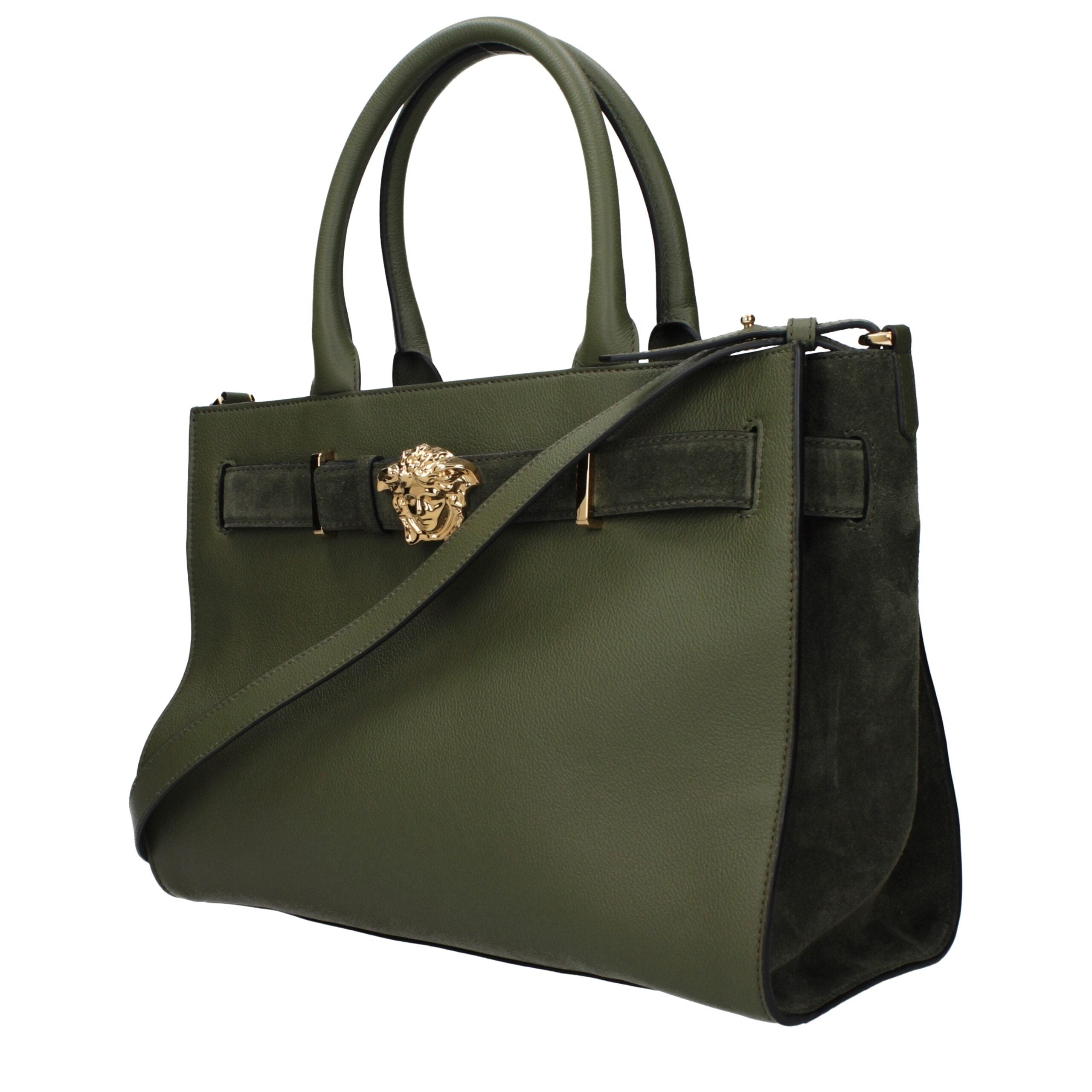 Versace Green Leather Handbag Glam Steals